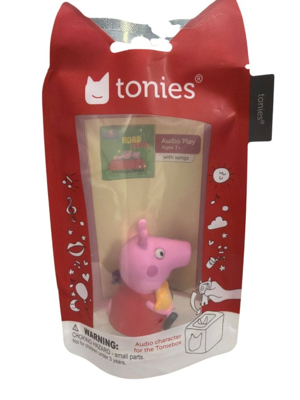 Peppa Pig Tonie Audio Play Figure "On The Road With Peppa" For Ages 3+